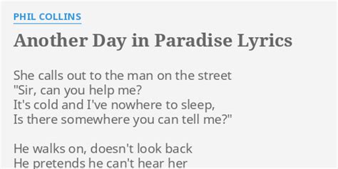 paradise phil collins lyrics|phil collins paradise lyrics deutsch.